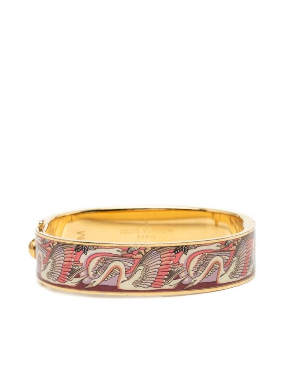 Louis Vuitton Bracelet LV Confidential PM Bangle M Pink Multicolor Gold Plated